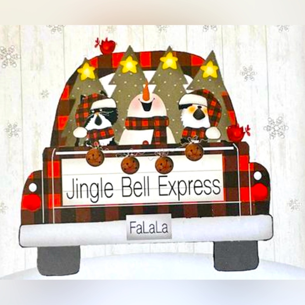 *Jingle Bell Express 4” Square Block